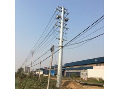 宝鸡市10千伏双回路电力钢杆 35kv电力钢杆图1