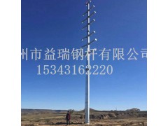 景德镇市直线型输电线路钢管杆钢管杆电力钢杆厂家图1
