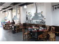 铁锅炖鱼大锅台柴火灶图1