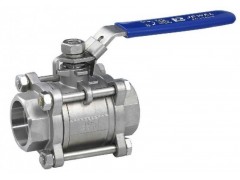 Q11F-16P/25P三片式螺纹球阀图1