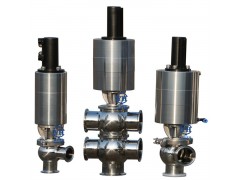 卫生级快装换向阀 不锈钢气动换向阀图1