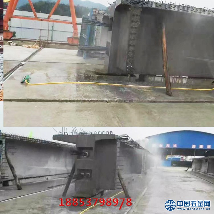 预制桥梁喷淋现场
