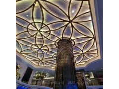 不锈钢屏风 金属花格黑钢镂空古铜陵通花隔断墙 支持定制图1