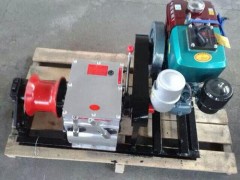 绞磨机 电缆牵引器 机动绞磨机汽油柴油 3T5T8吨卷扬机图1