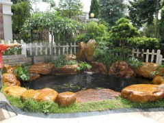 吨位黄蜡石 可用假山景观绿地花园等各种园林用途图1