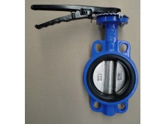 广州精工中线对夹蝶阀 D71X-16Q手柄对夹蝶阀图1