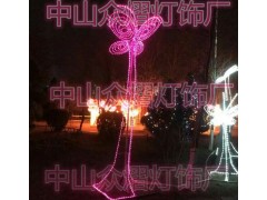 LED灯杆双面发光造型灯 花束图案灯 春节灯笼过街灯图1