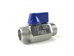 排水阀，放气阀 304、316外丝迷你球阀，不锈钢微型阀图1