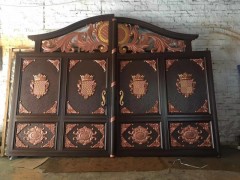 别墅铝艺大门庭院美观双开门图1