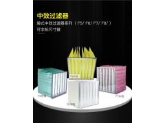 太原空调中效过滤器厂家 空调机组袋式过滤器 空调防尘过滤袋图1