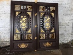 精做工艺高档铝艺小区进户门图1