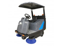 鼎洁驾驶式扫地机DJ1400A车间道路清洁用扫路车图1