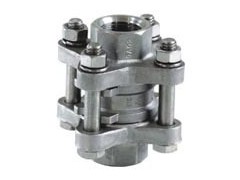 不锈钢3PC止回阀，三片式逆止阀，立式单向阀图1