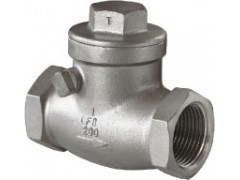 不锈钢卧式止回阀，旋启式单向阀，逆止阀图1