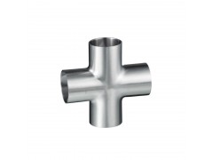 重庆不锈钢卫生级焊接四通接头 厂家供应全国发货图1