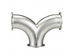 重庆不锈钢卫生级人字型快装三通 厂家发货图1