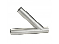 重庆不锈钢卫生级Y型焊接三通 厂家发货图1