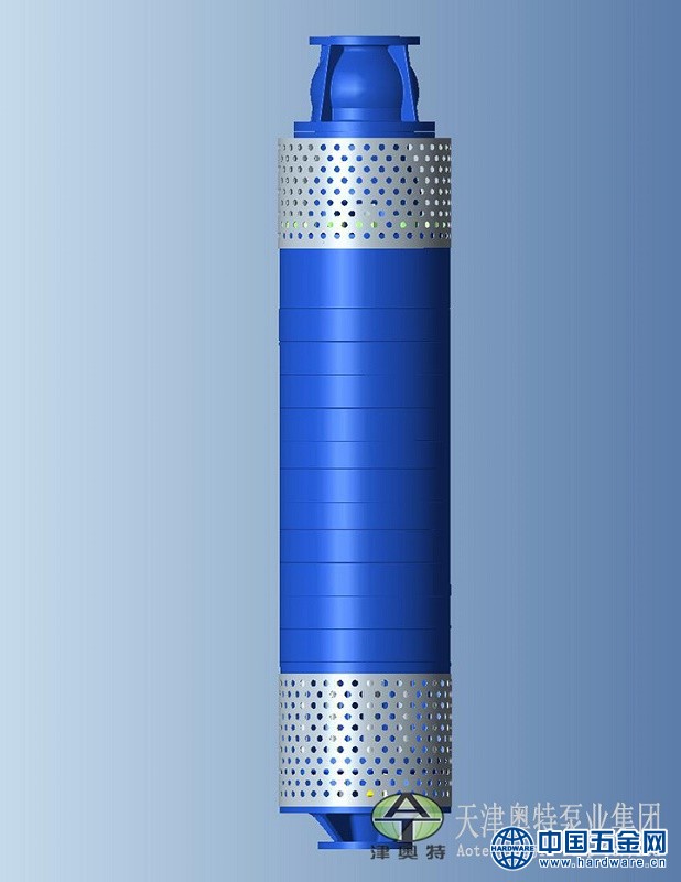 双吸自平衡矿用潜水泵_三维图