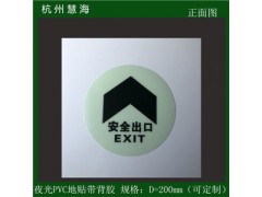 厂家批发圆形pvc地贴膜、夜光安全疏散指示标识图1