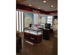 厦门化妆品展示柜、化妆台、体验桌、厂家定做图1