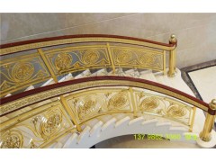 不简单雕花铜艺楼梯铜艺楼梯扶手图1