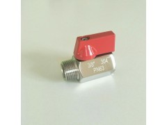 坤泰精铸 不锈钢迷你球阀 内外螺纹迷你阀 宝塔球阀图1