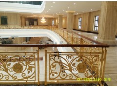 铝艺楼梯 溢升创意铝雕花艺术楼梯护栏厂家图1