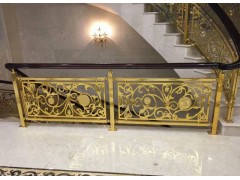 福建艺术铜楼梯 铜款欧式家居装饰楼梯订做图1