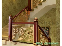 十款铜艺雕花楼梯雕刻栏杆护栏图片图1