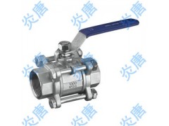 Q11F铸钢内螺纹丝扣三片式球阀TS厂家图1