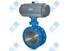 D643H铸钢气动硬密封法兰蝶阀TS厂家图1