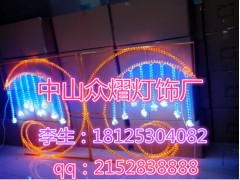 马路边花草亮化灯 LED植物造型灯 路灯杆装饰挂件灯过街灯图1