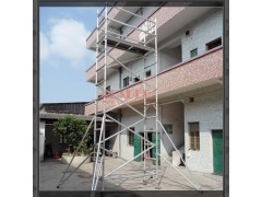 广告幕墙清洁脚手架 作业铝合金脚手架 活动架 厂家可送货上门图1