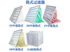 食品设备专用中效空气过滤器 F7中效袋式过滤器 中效过滤器图1