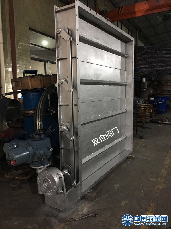 电动方形多叶蝶阀_副本