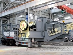 大型汽车移动式碎石机多少钱WYL85图1