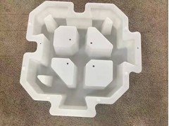 河道连锁护坡砖模具-锥体预制块模具图1