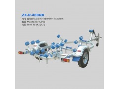 热镀锌钢游艇船用挂车图1