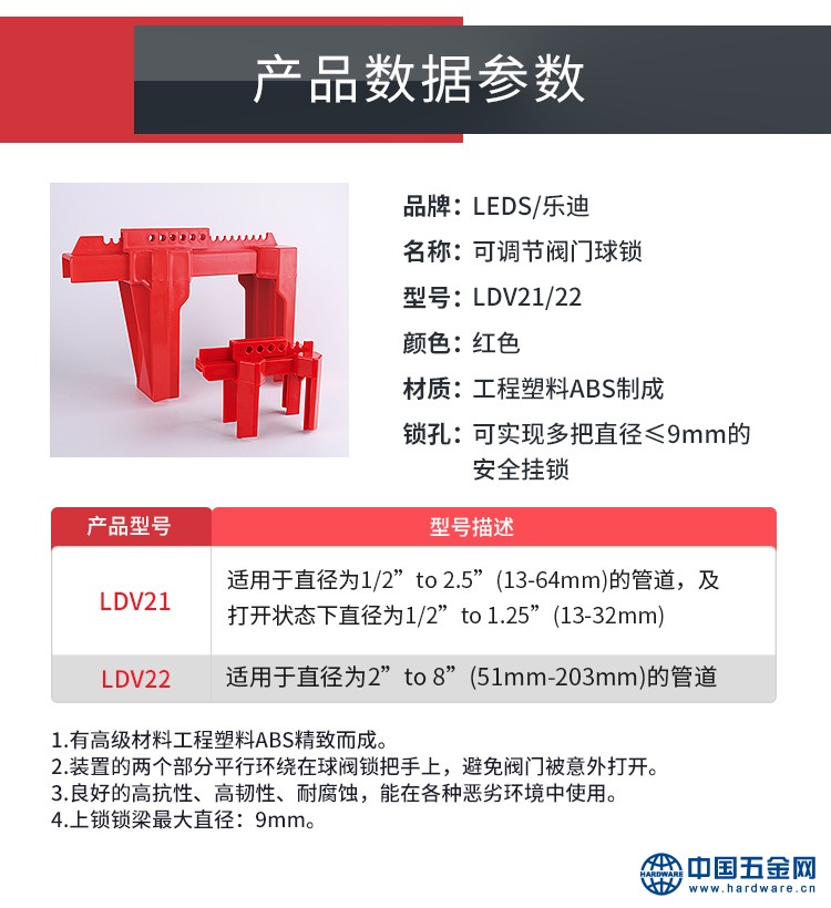 可调节球阀锁参数