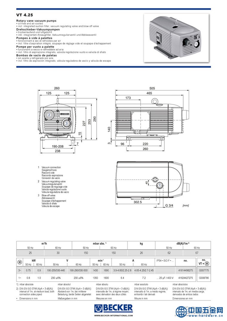贝克真空泵VT4.25(1)