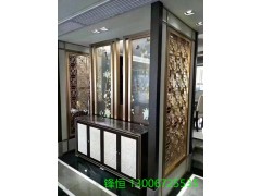 杭州酒店定做不锈钢镂空屏风厂家图1