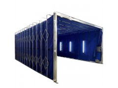 伸缩移动喷漆房①产品稳定②支持定制图1