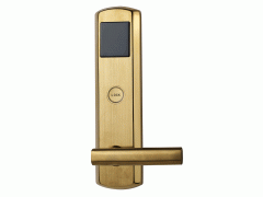 304不锈钢电子锁铁门刷卡锁感应锁酒店智能磁卡锁图1