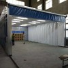 移动伸缩式环保喷漆房工作原理及设计方案