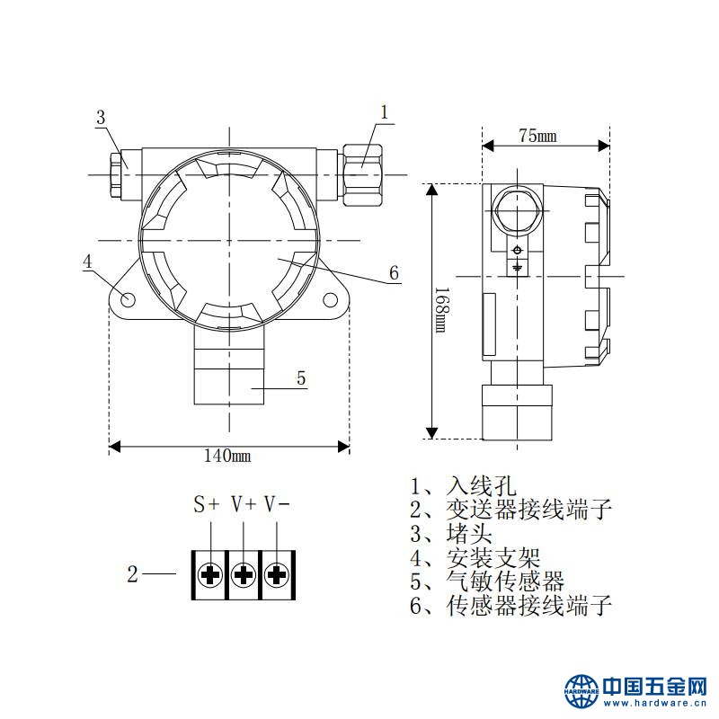 报警器结构压缩