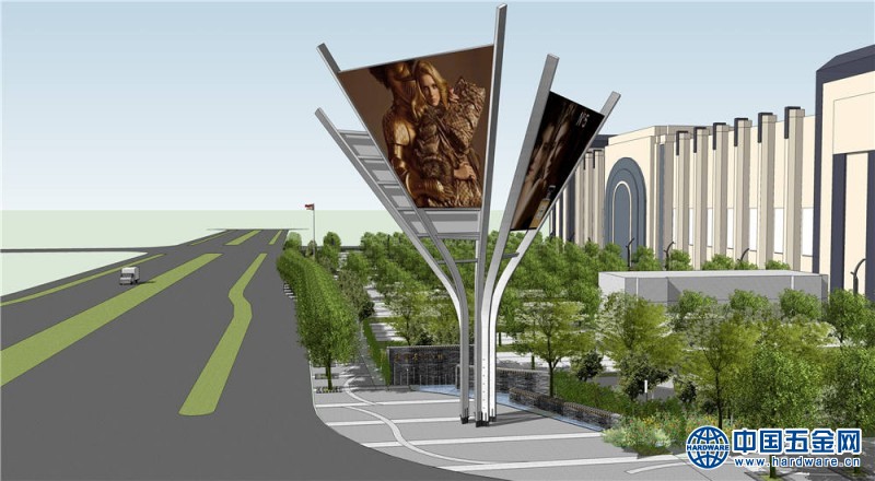 转角标志物A-效果图