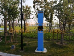 小区一键式报警方形立柱,室外安全一键报警柱图1