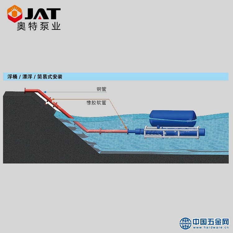 漂浮式潜水泵安装示意图_副本_副本