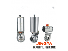 精亚高洁净蝶阀 卫生级焊接蝶阀 快装蝶阀 智能气动蝶阀图1