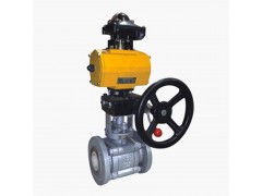 中鼎Q41TC手动陶瓷球阀耐酸碱盐气动耐高温腐蚀气体电动图1